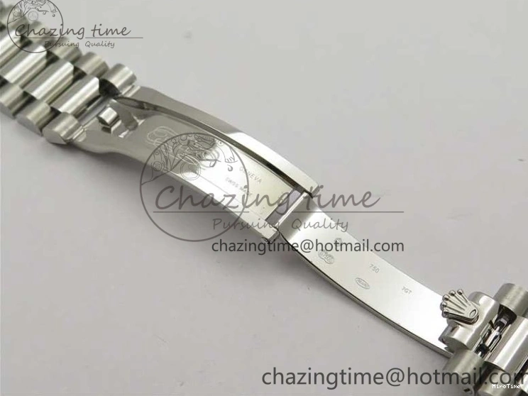 MiroTime 0111 Neat Day-Date 40mm 228239 BP New Dial Version 904 SS RG Stick Markers Dial on SS President Bracelet A 2819